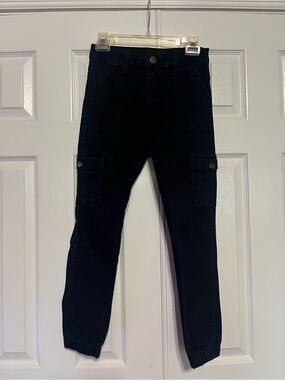 VIP Black Skinny Cargo Jeans for Women